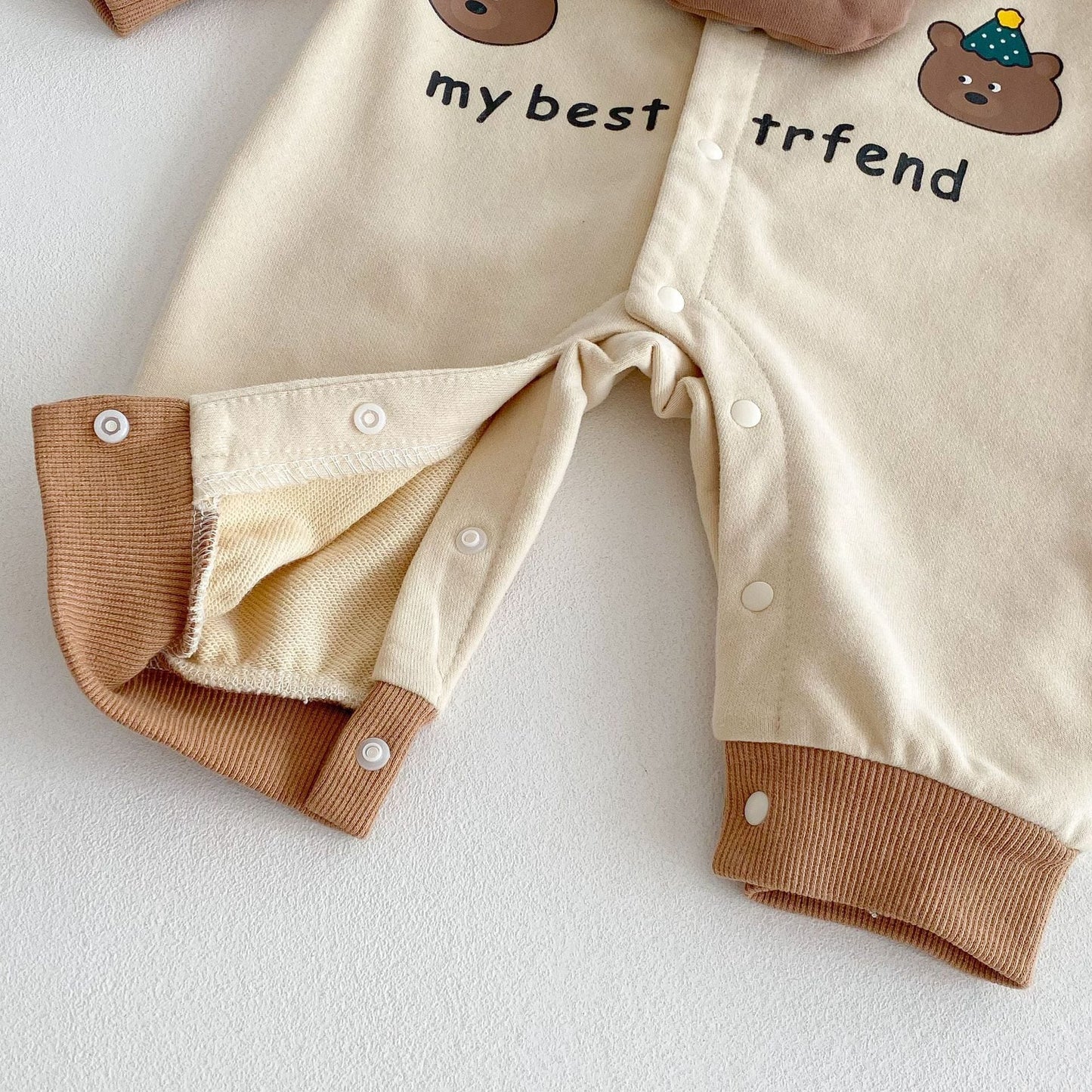 【BABY】my best friend熊さんロンパースSK030712