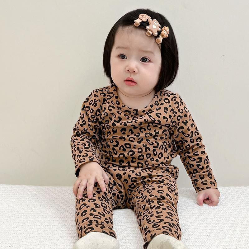 【BABY&KID】おしゃれレオパードセットアップSK102022