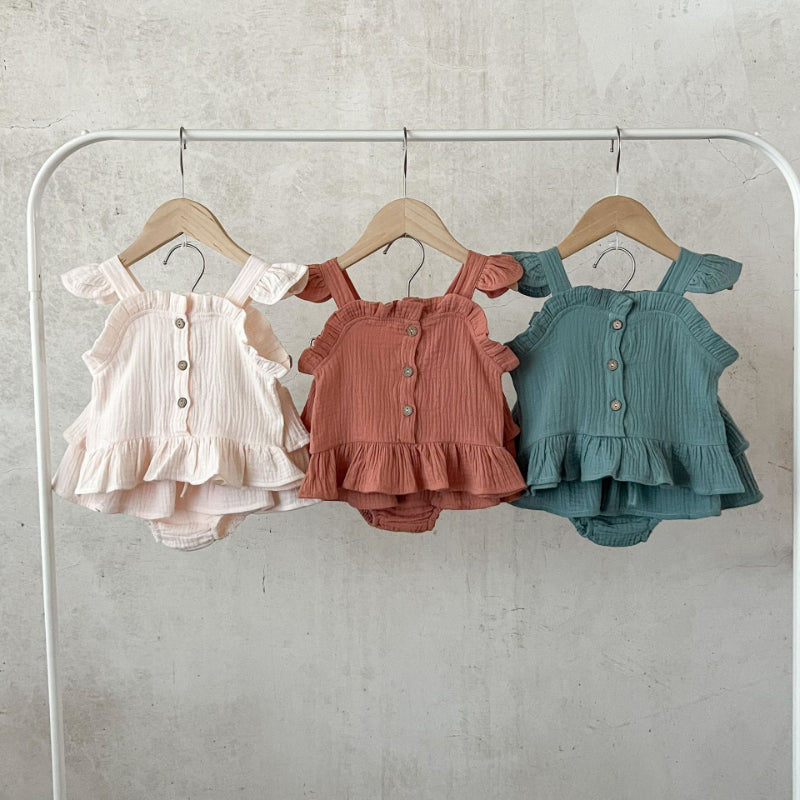 【BABY】夏新作 小飛袖キャミソールセットアップSK072512