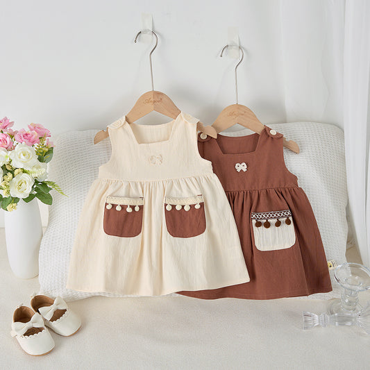 【BABY&KID】夏新作 ノースリーブレトロワンピースSK062313
