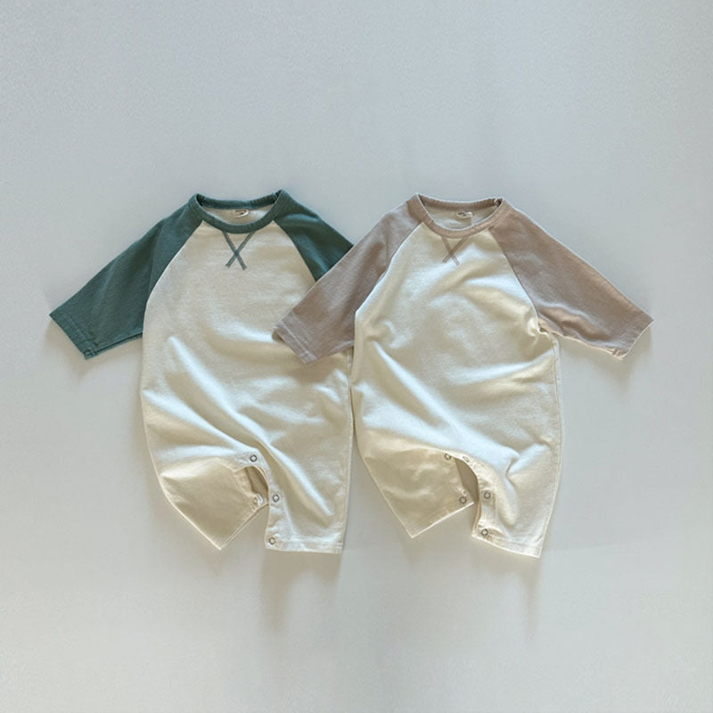 【BABY】配色カジュアルカバーオールSK101906