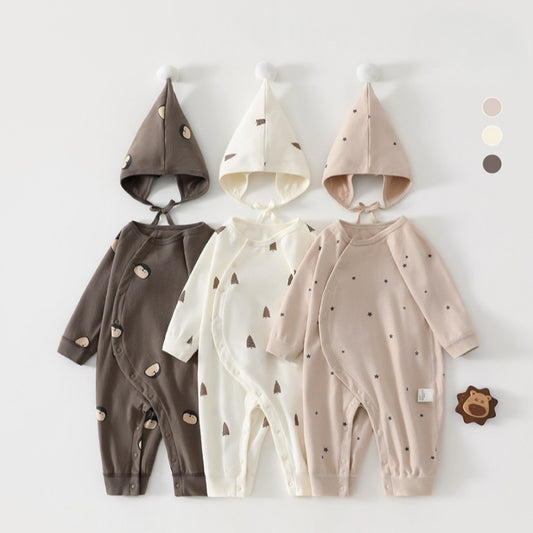 【BABY】北欧風カートゥーン綿カバーオールSK102623