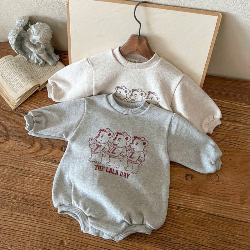【BABY】3匹くまプリントロンパースSK101503