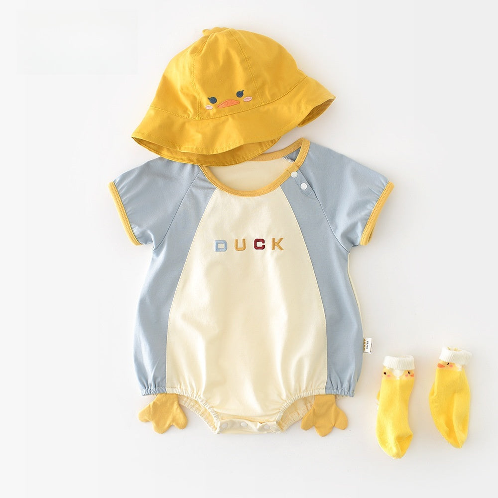 【BABY】夏新作 可愛いDUCKロンパースSK070807
