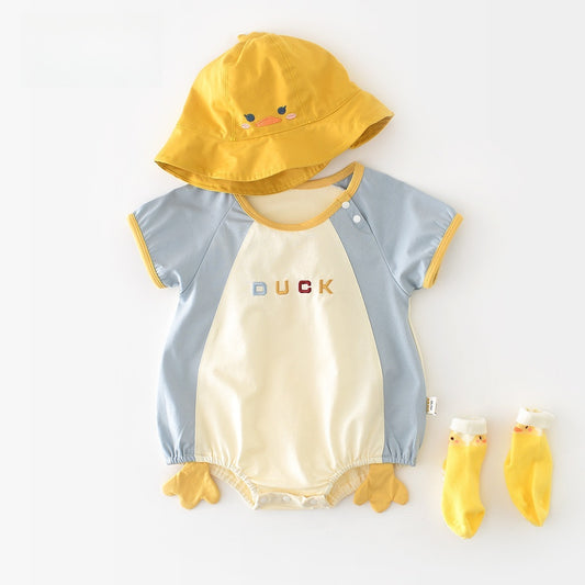 【BABY】夏新作 可愛いDUCKロンパースSK070807
