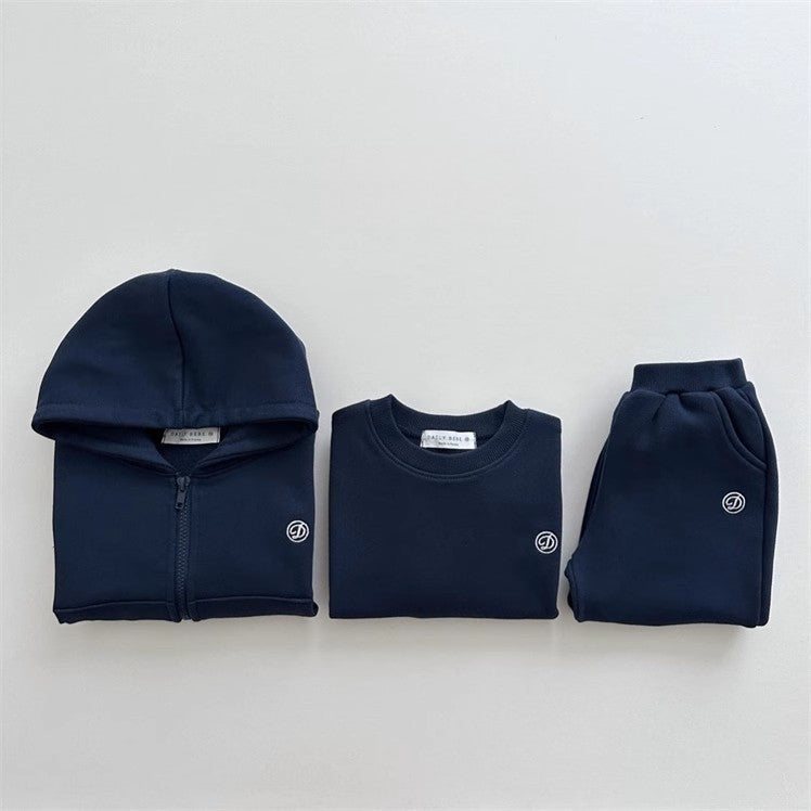 【BABY&KID】無地カジュアルセットアップSK023107