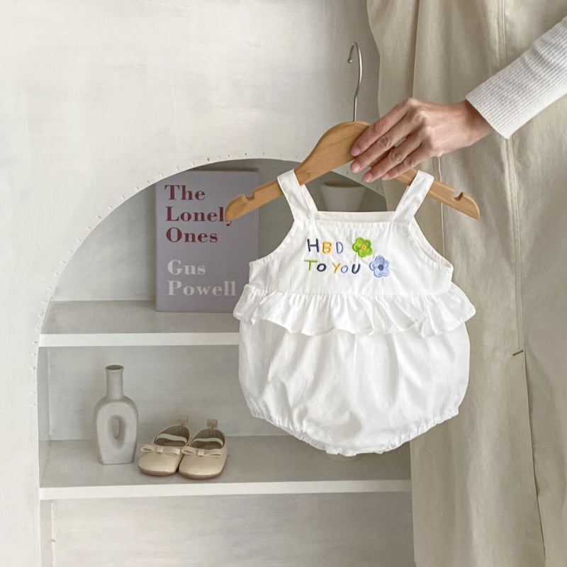 【BABY】夏新作 刺繍キャミロンパースSK090305