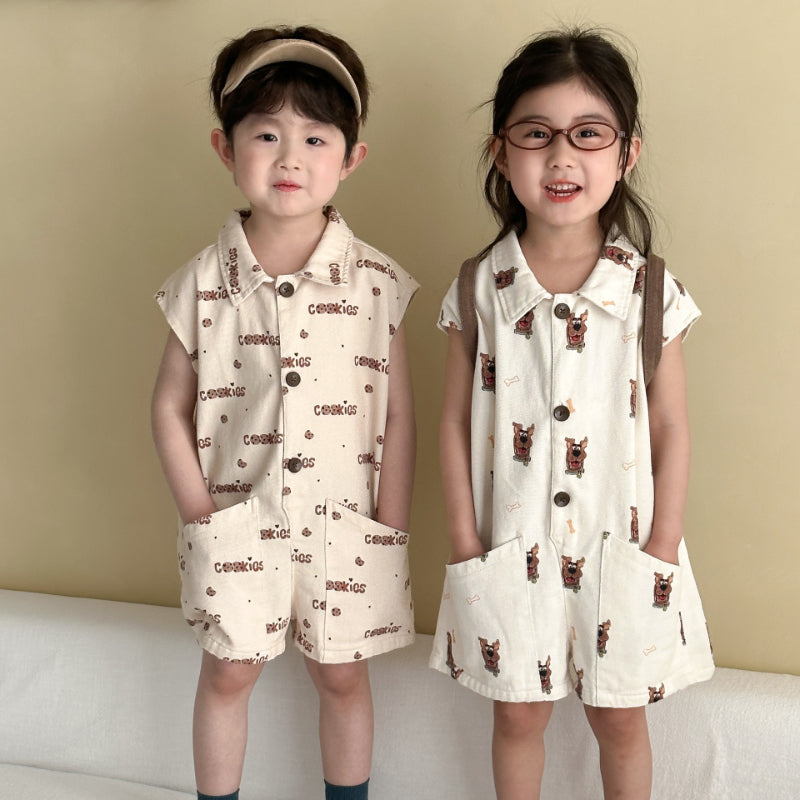 【BABY&KID】夏新作 カートゥーンジャンプスーツSK063009