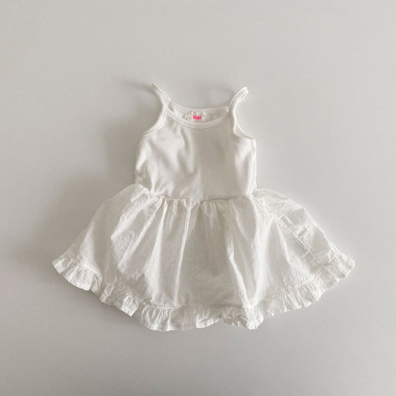 【BABY&KID】夏新作 無地キャミワンピースSK081610