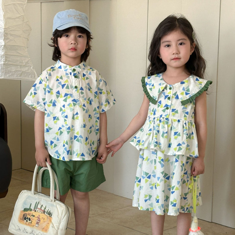 【BABY&KID】夏新作 ドーパミンセットアップ、ワンピースSK063023