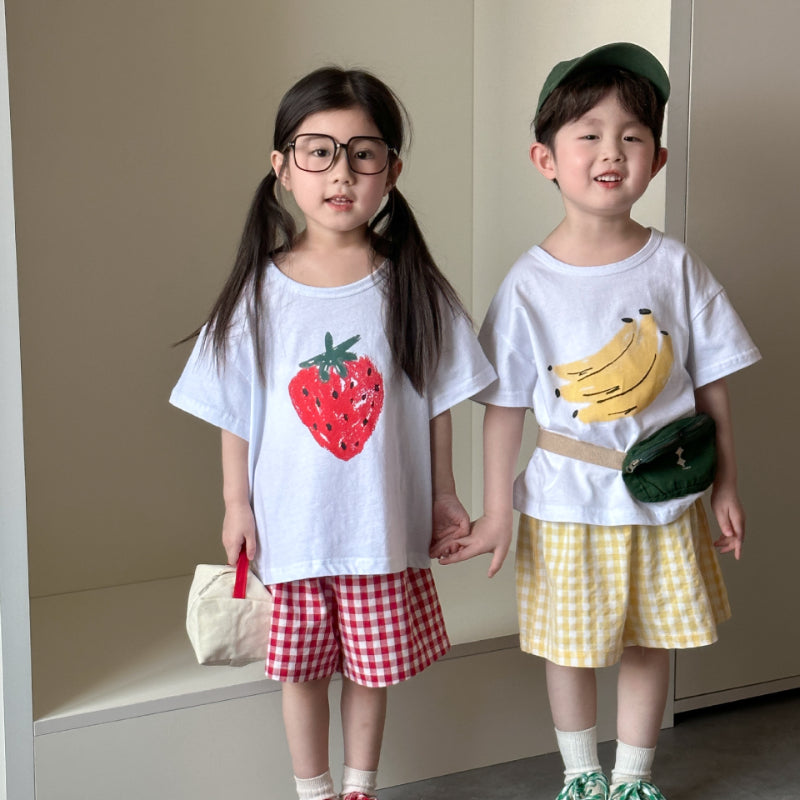 【BABY&KID】夏新作 フルーツプリントセットアップSK063006