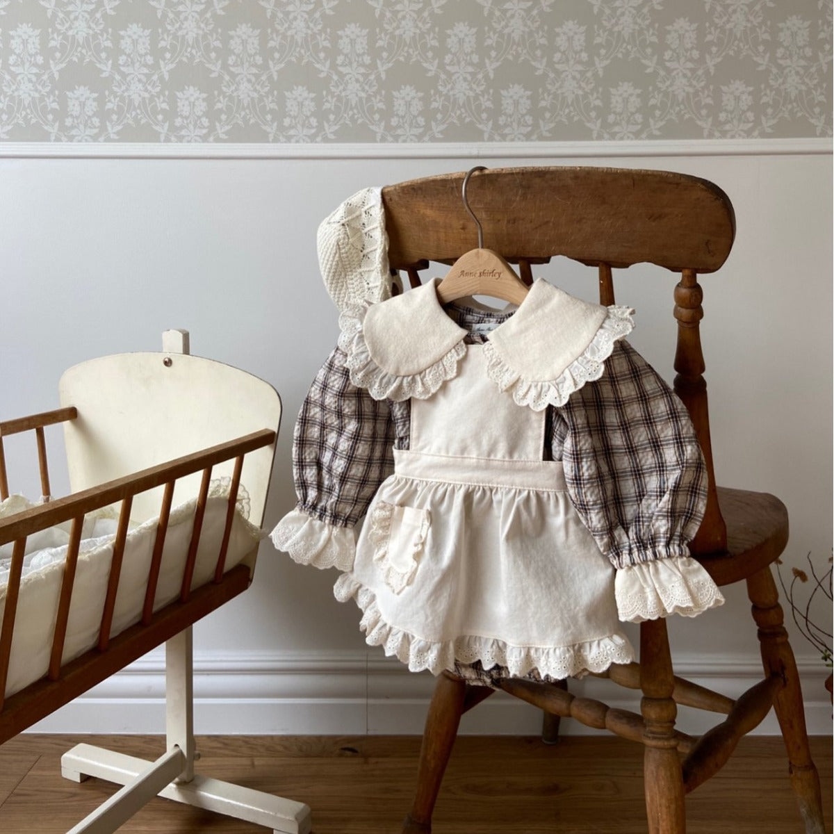 【BABY】レースチェックのワンピースSK012411