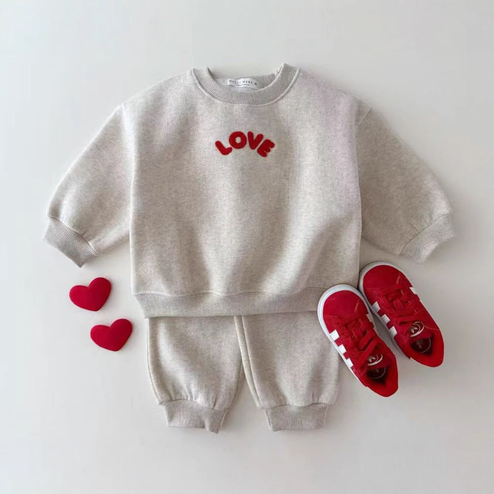 【BABY&KID】LOVE オシャレセットアップSK030303