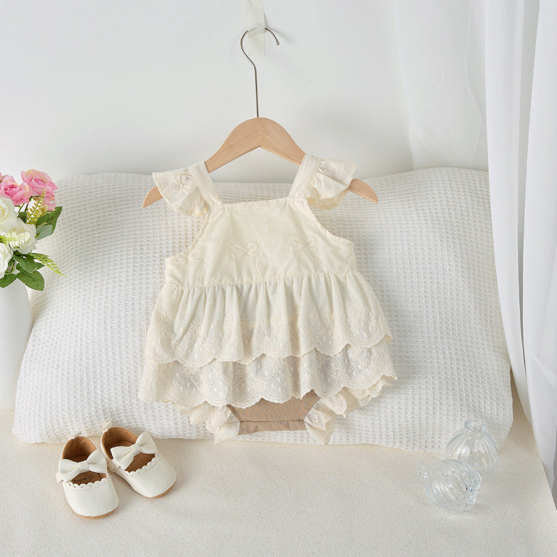 【BABY&KID】夏新作 刺繍フリルキャミ&バルーンパンツSK081720