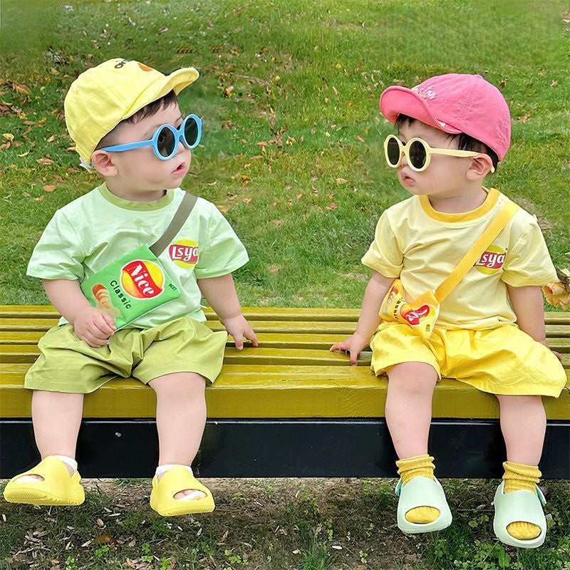 【BABY&KID】夏新作 ドーパミンセットアップ&バッグSK092116