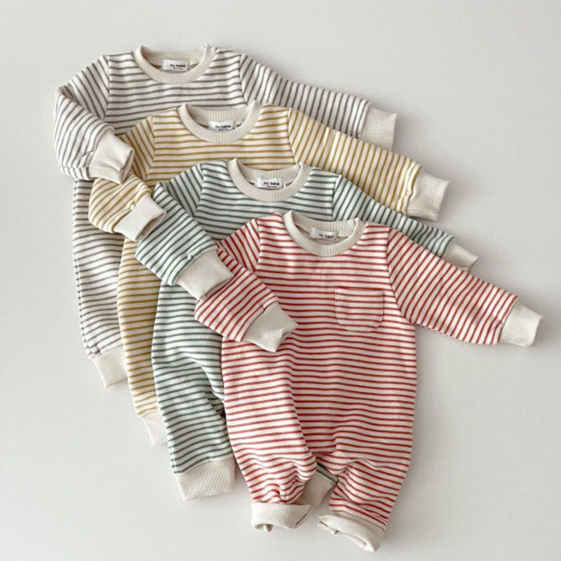 【BABY】ボーダー柄オールインワンSK020912