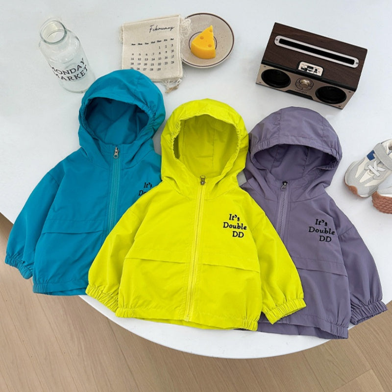【BABY&KID】ロゴ刺繍フード付きマウンテンパーカーSK100217