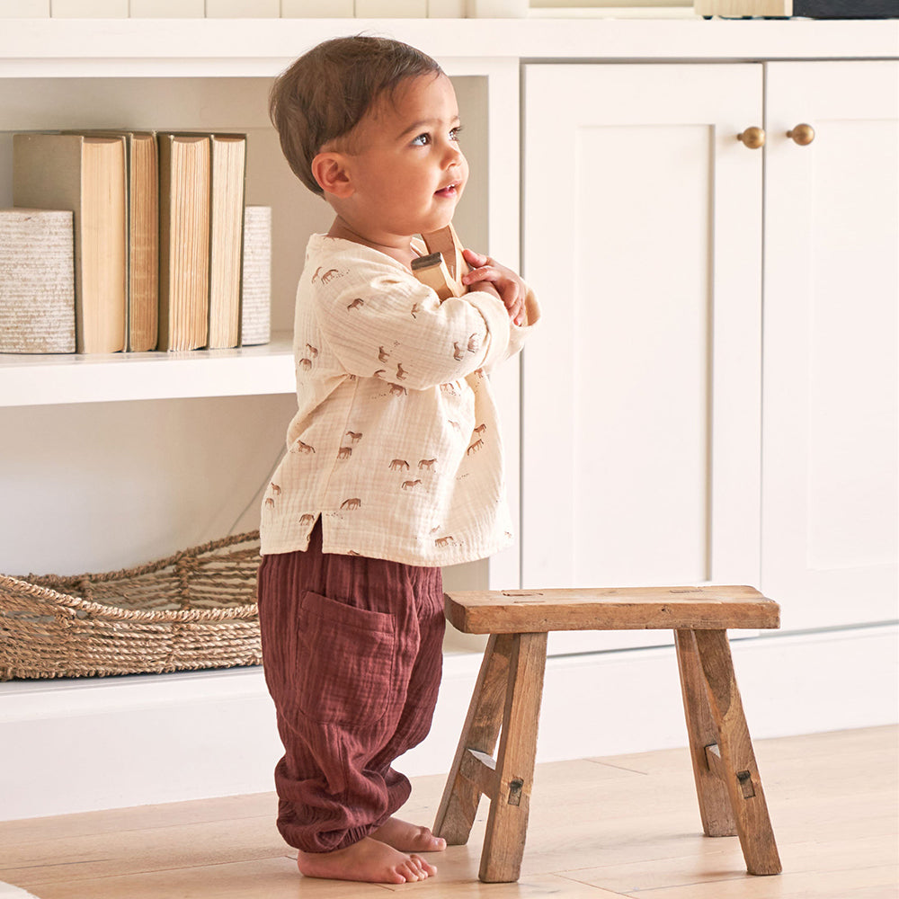 【BABY&KID】北欧風 カートゥーンプリント長袖トップスSK012511