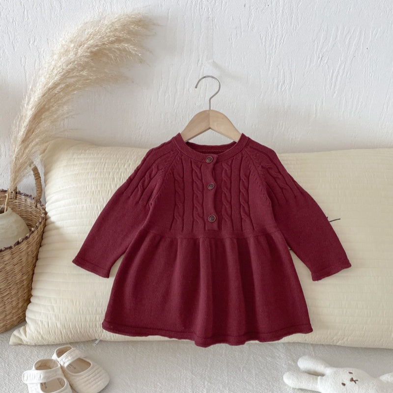 【BABY&KID】シンプルニットワンピースSK092713