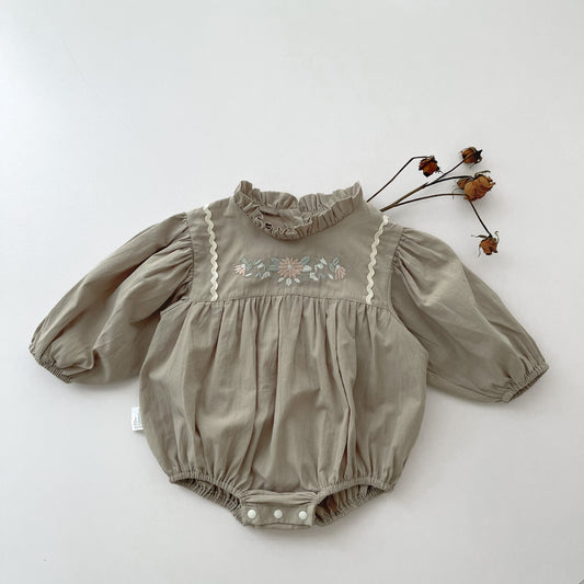 【BABY】花刺しゅう入りロンパースSK022509