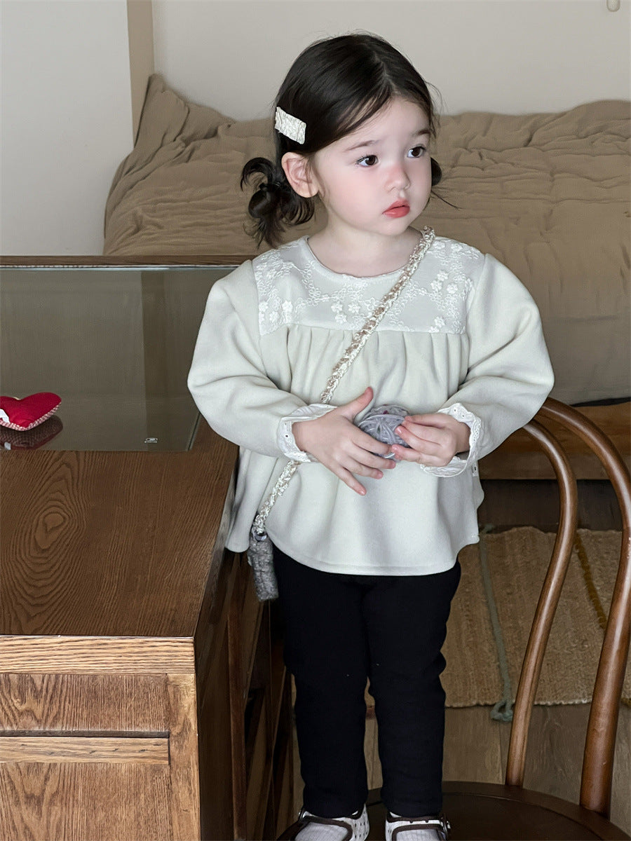 【BABY&KID】レース無地トップスSK012407