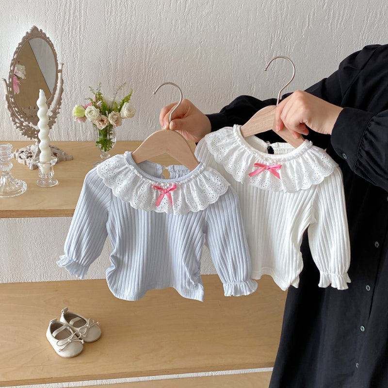 【BABY】リブフリル襟長袖TシャツSK092311