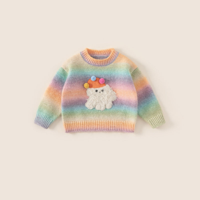 【BABY&KID】カラーポンポンニットセーターSK101837