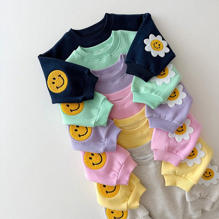 【BABY&KID】可愛い笑顔花柄セットアップSK030301