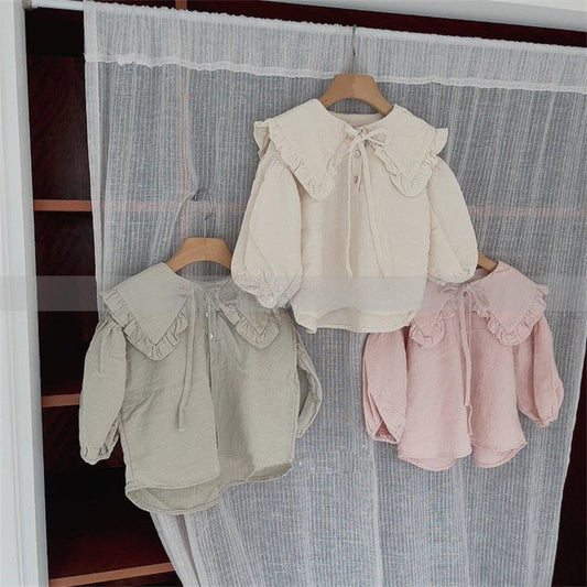 【BABY&KID】フリルビッグカラーシャツSK062114