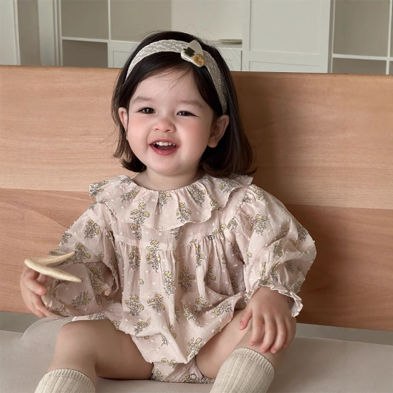 【BABY】小花柄ロンパースSK100805