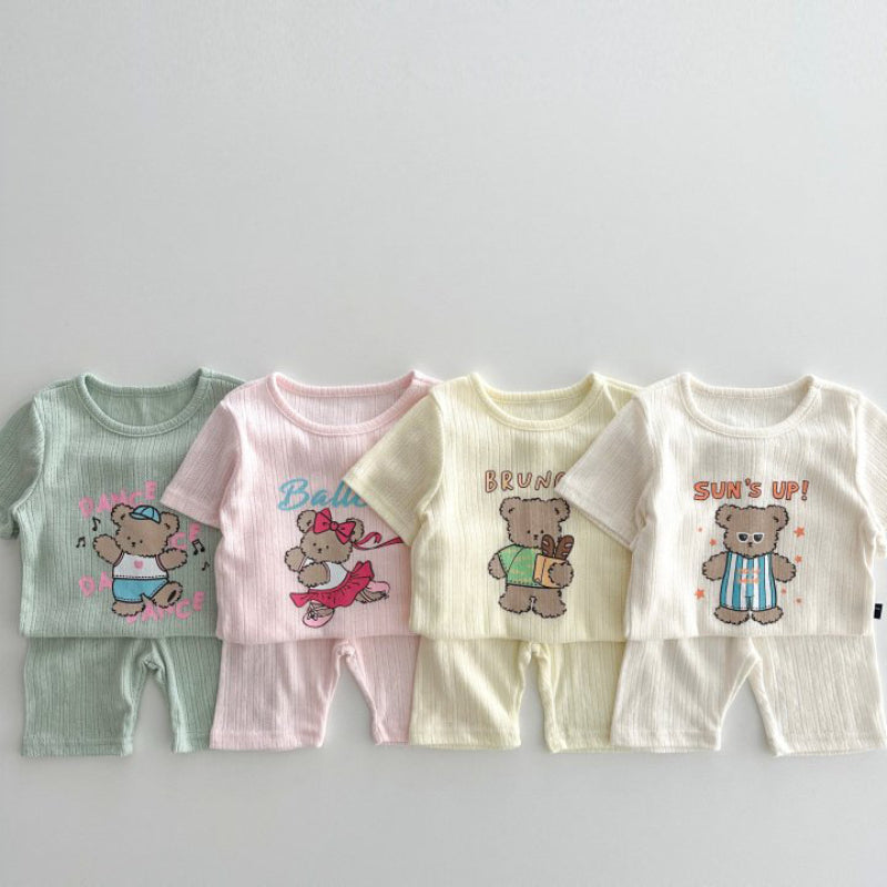 【BABY】夏新作 キャンディカラープリントセットアップSK081718