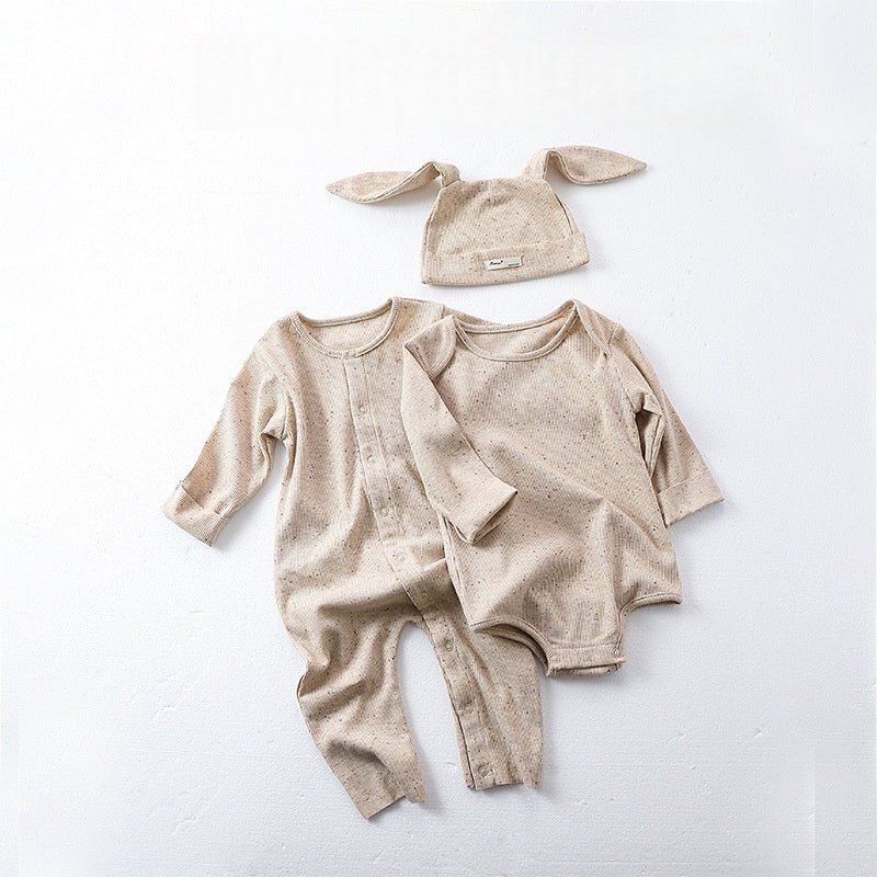 【BABY】無地ロンパース、カバーオール、帽子SK101327