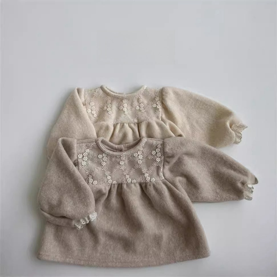 【BABY&KID】レース襟暖かいシャツSK030511