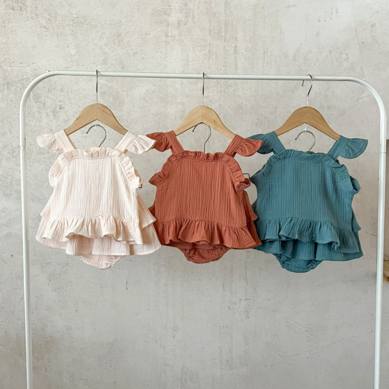 【BABY】夏新作 小飛袖キャミソールセットアップSK072512