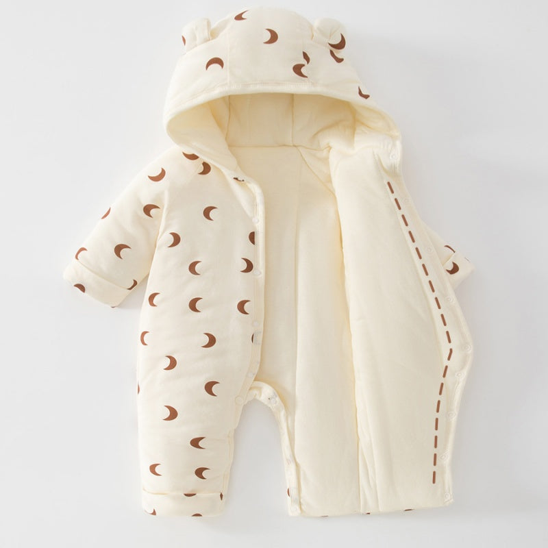 【BABY】冬新作北欧風月柄中綿カバーオールSK102629