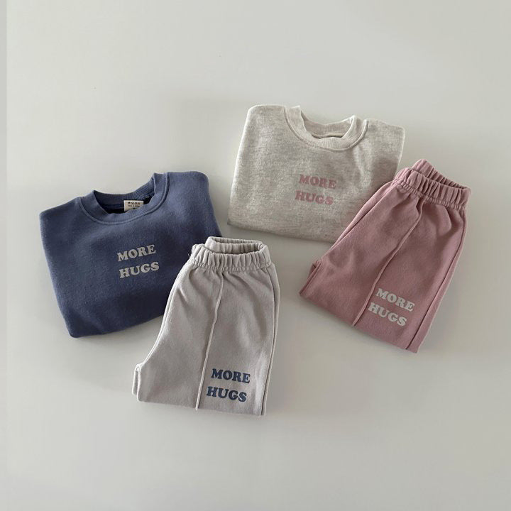 【BABY&KID】MORE HUGSカートゥーンベア長袖セットアップSK023105