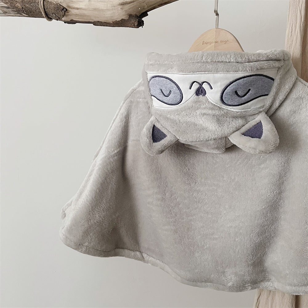 【BABY&KID】キャラクター刺繍フードポンチョSK101555