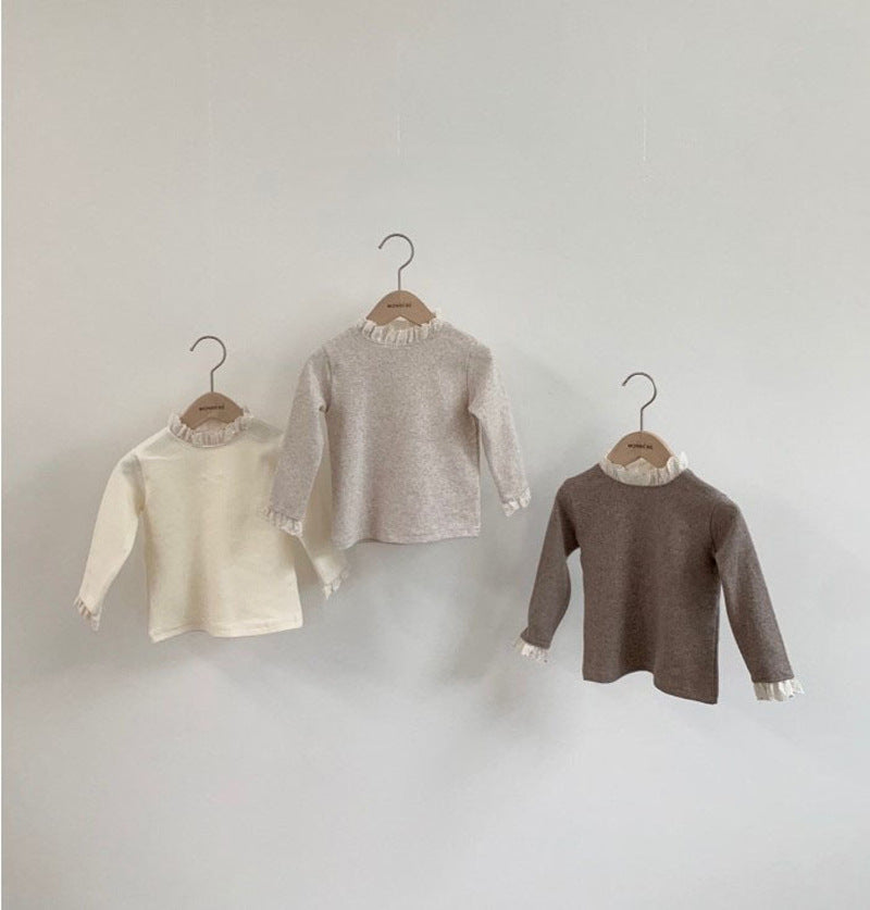 【BABY&KID】レース襟可愛いTシャツSK012820