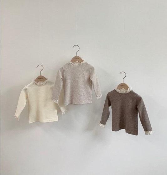 【BABY&KID】レース襟可愛いTシャツSK012820