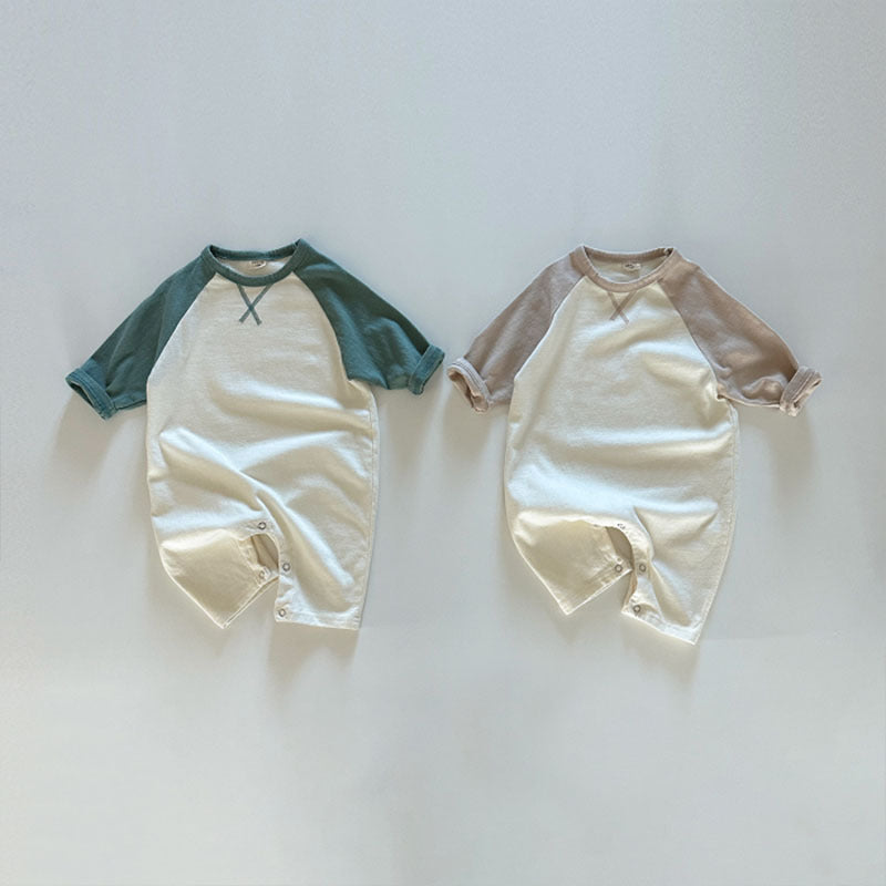 【BABY】配色カジュアルカバーオールSK101906