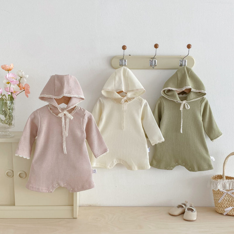 【BABY】ワッフル生地フリルカバーオールSK092821