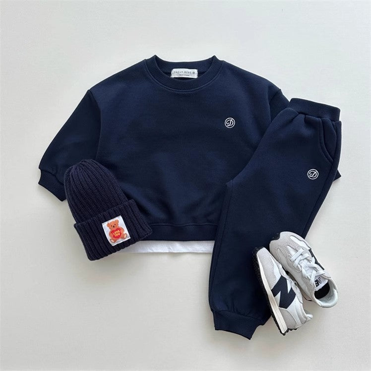 【BABY&KID】無地カジュアルセットアップSK023107
