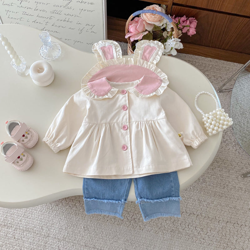 【BABY&KID】かわいいうさ耳アウターSK092321