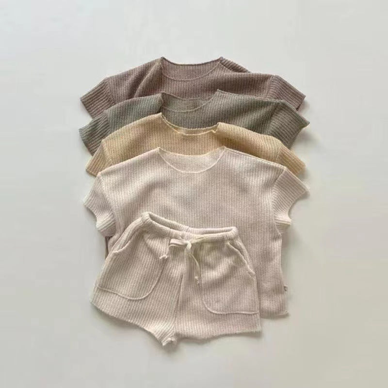 【BABY&KID】夏新作 カジュアル半袖セットアップSK091208