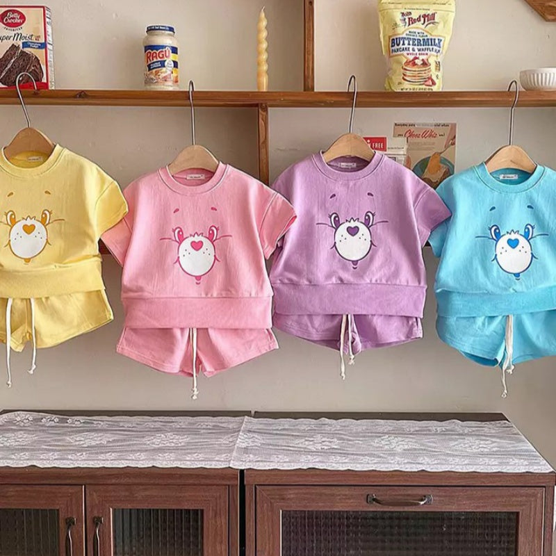 【BABY&KID】夏新作 キャラクター半袖セットアップSK080221