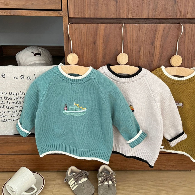 【BABY&KID】刺繍ニットセーターSK101833