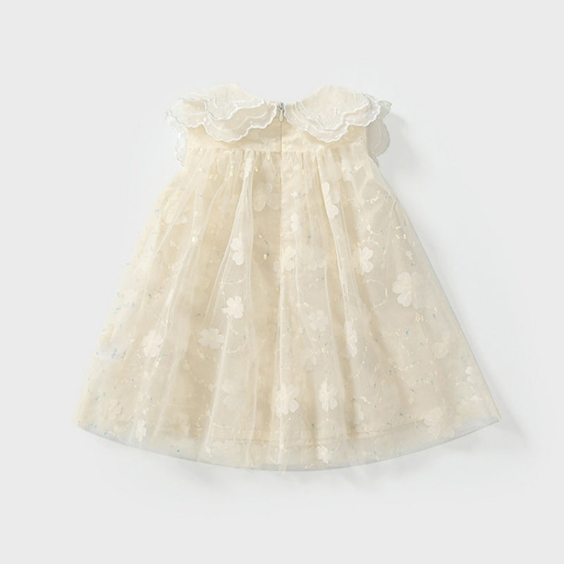 【BABY&KID】夏新作 チュール刺繍プリンセスワンピース&バッグSK091929