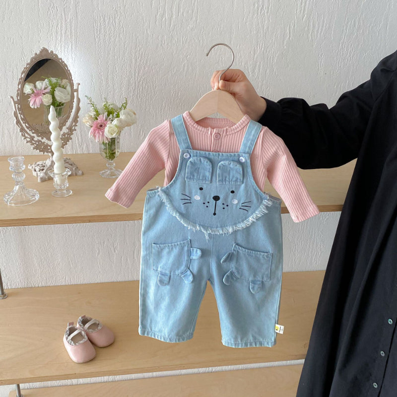 【BABY】ライオンデニムサロペットSK092522