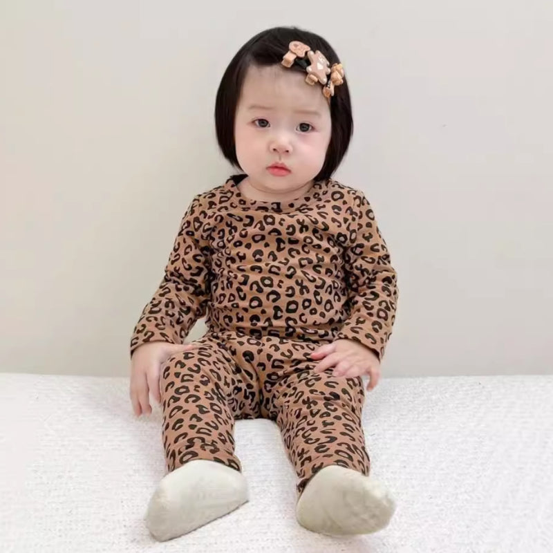 【BABY&KID】おしゃれレオパードセットアップSK102022