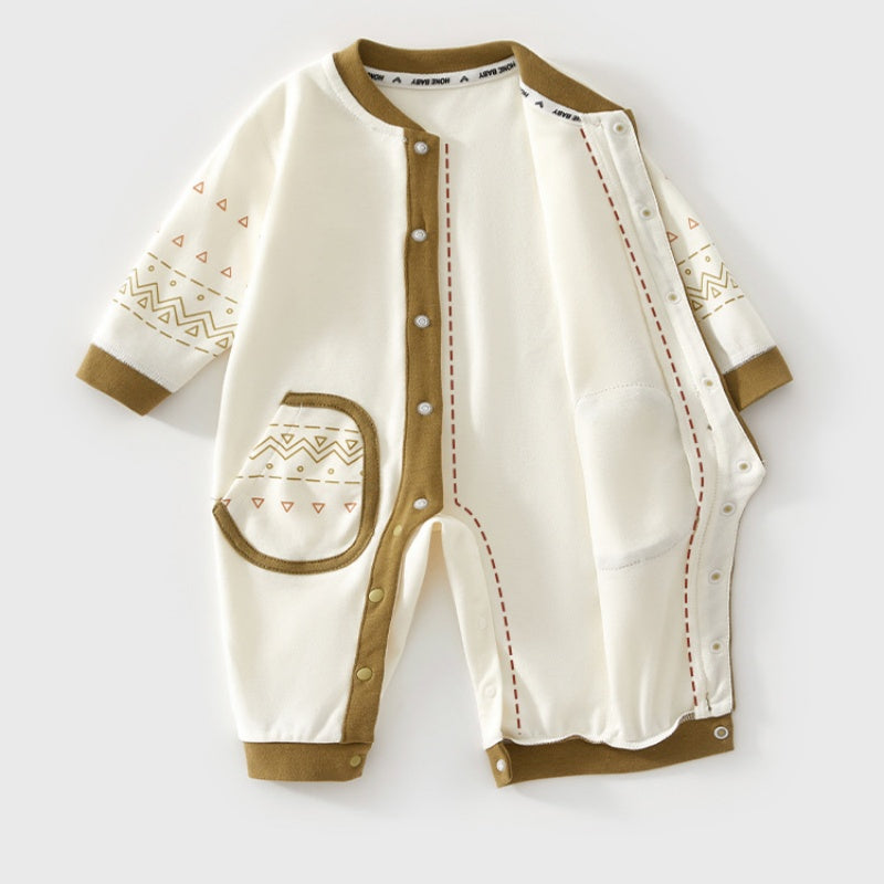 【BABY】北欧風レトロ綿カバーオールSK102616